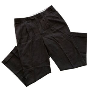 Zanella For Nordstrom Brown Pleated Men's Dress Pants Front Pockets Size 36 x 31